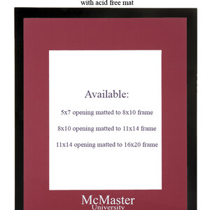 McMaster Embossed Mat and Frame