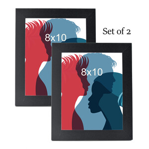 8x10  Langford Wood Frame Black (set of 2)