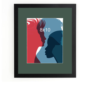 8x10 to 11x 14 Langford Frame with a GREEN Matt 