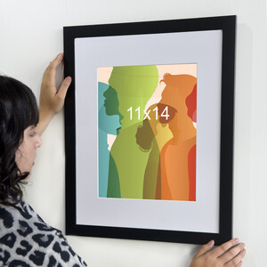 11x14 to 16x20  Langford  Frame with a WHITE matte