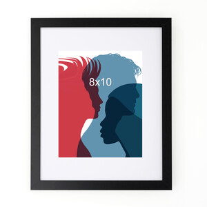 8x10 to 11x 14 Langford Frame with a WHITE Matte 