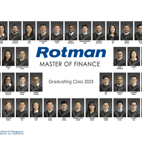 University of Toronto - Rotman - Master of Finance Composite (2022 - 2023)