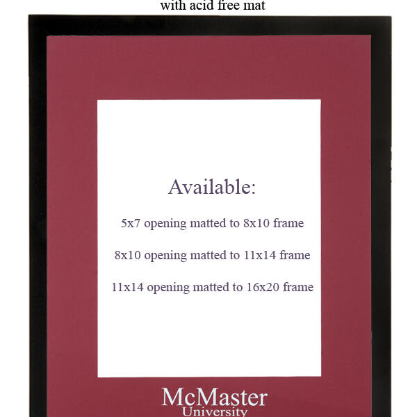 McMaster Embossed Mat and Frame